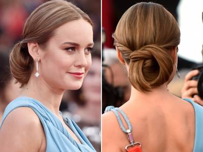 Best Hair at Sag Awards. The Intricate Chignon!